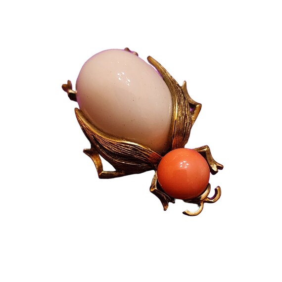 Vintage Panetta Signed Glass Bug Brooch (A2093) - image 2