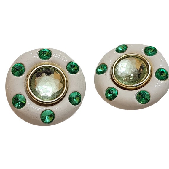 Boucles D'oreilles Clips Vintage Années 80 - Résine Argentée Froissée - Longueur 3 Cm