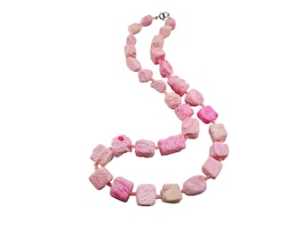 Vintage Spongy Stone Coral Style Necklace (A8291)