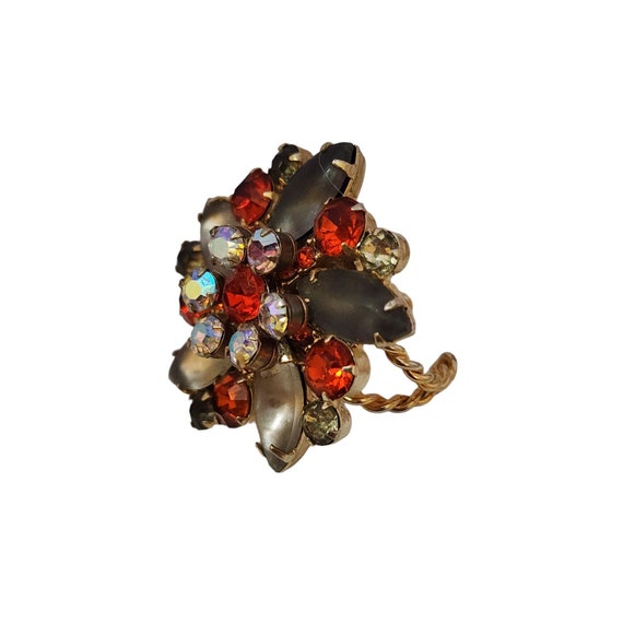 Vintage Adjustable Rhinestone Ring (A3668)