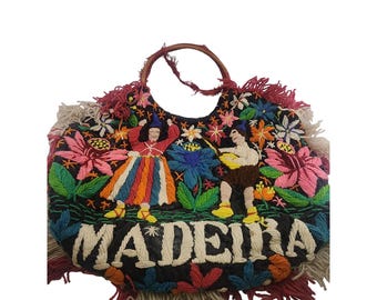 Vintage Madeira Tourist Bag (A4674)