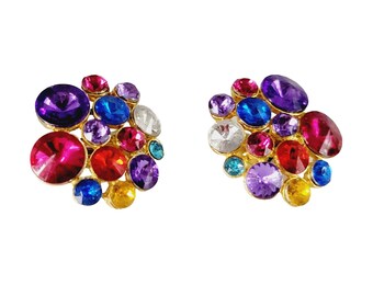 Vintage Sparkly 80's Earring (A378)