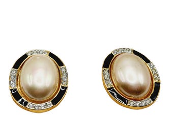 Vintage 1980s Carolee NOS Clip Earrings (A1290)