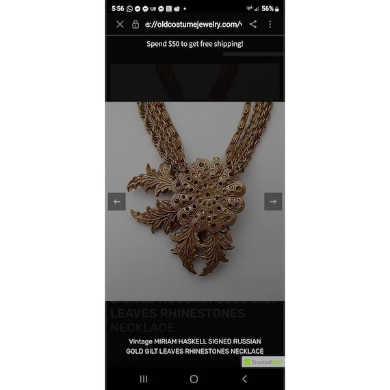 Unsigned Attributed To Haskell Russian Gilt Gold … - image 8