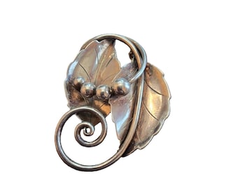 Antique Georg Jensen Sterling Brooch (A9904)