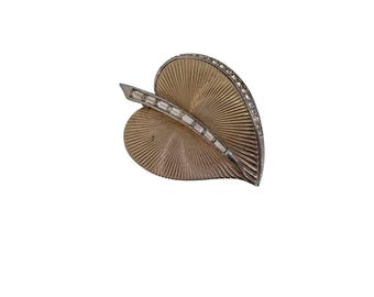 Vintage Signed Boucher Heart #6195 Brooch (A8501)