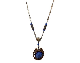 Antique Art Deco Pendant Necklace (A3134)