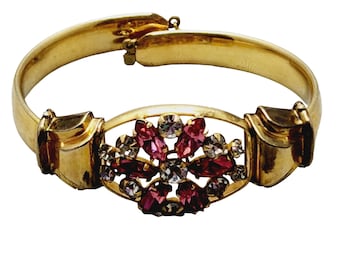 Vintage 12kt Gold Filled Signed Blingy Bracelet (A1540)