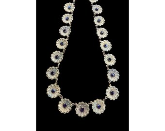 Vintage Art Nouveau Czech Style Necklace (A4204)