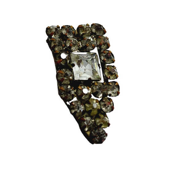 Antique Art Deco Sparkly Dress Clip (A846) - image 3