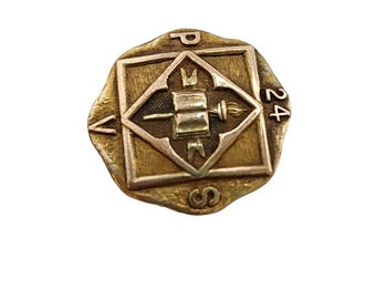 Vintage 10kt Mamuken Co. NY School Fraternity Pin (A5265)
