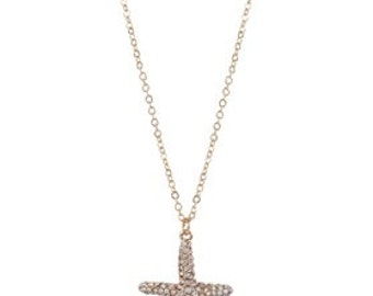 Rhinestone starfish necklace