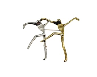 Vintage Iconic 80's MCM Abstract Dancer Brooch (A372)