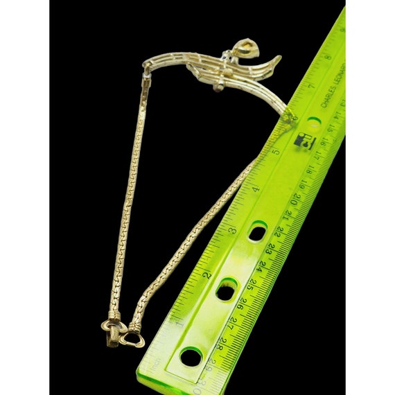 Vintage Signed Coro Teardrop Necklace (A767) - image 5