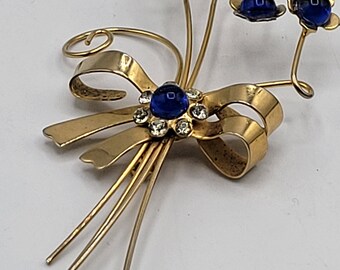 1940's Wired Flower Brooch