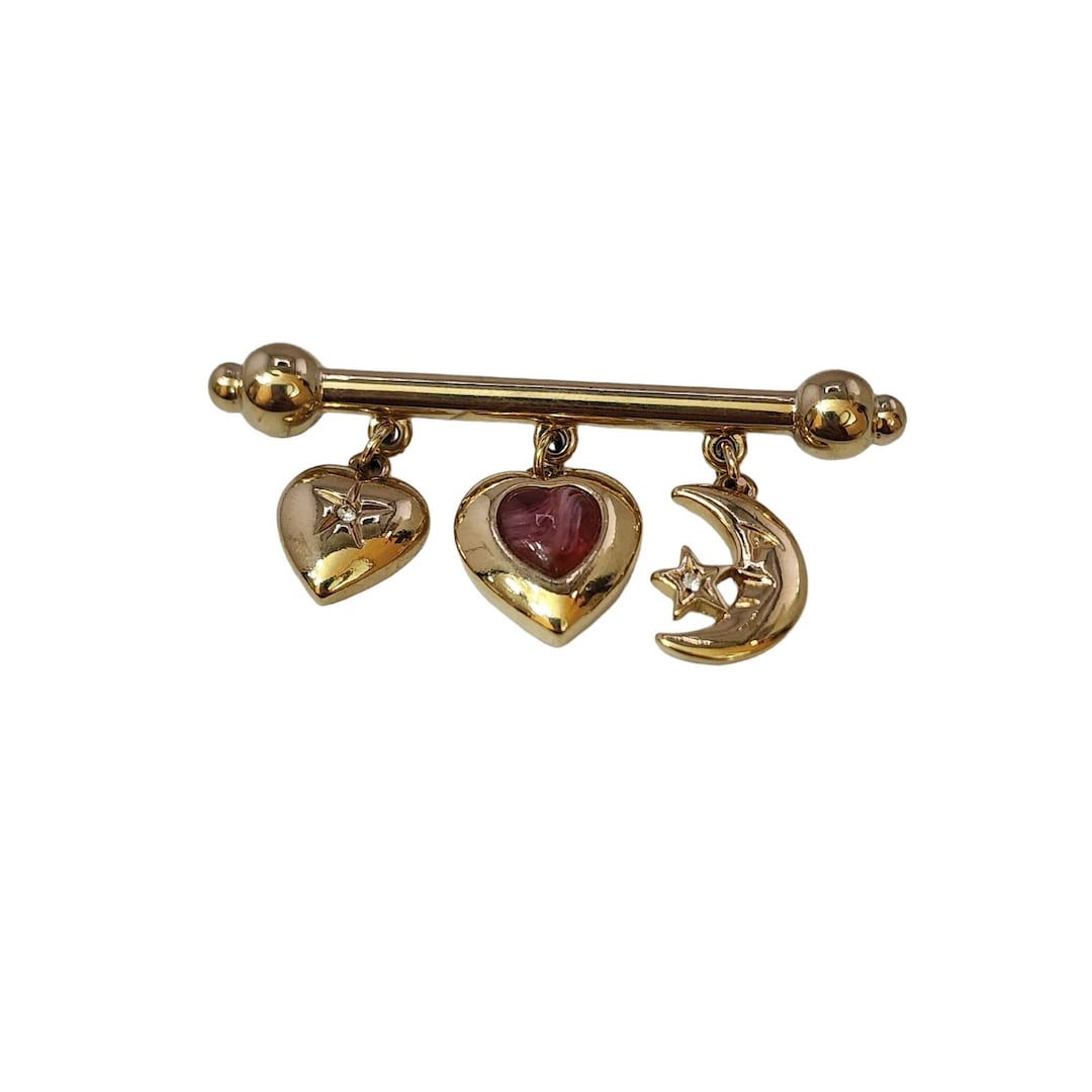 Broche vntage créateur Lne Vautrn talosel mrors années 1960 France
