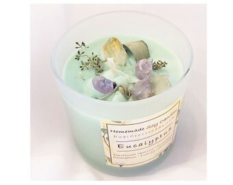Eucalyptus Homemade Soy Candles - by Dual Crossroads