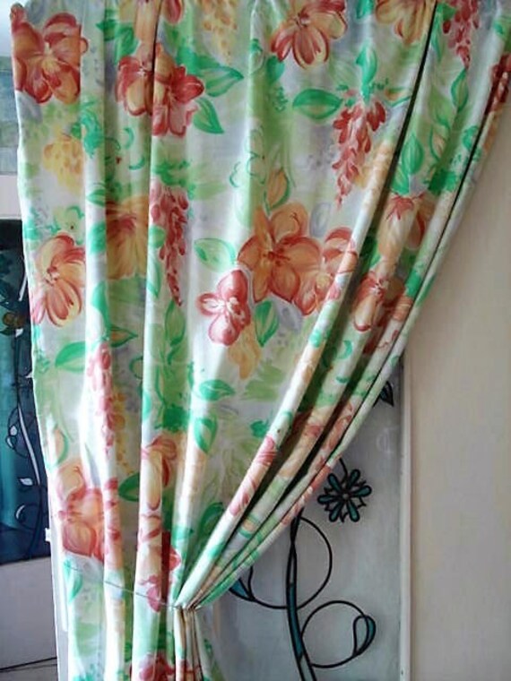 Pair Of Vintage French Linen Ashwell Laura Ashley Style Etsy