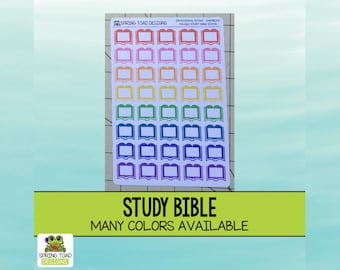 Study Bible Stickers: Faith Devotional Journaling Decals