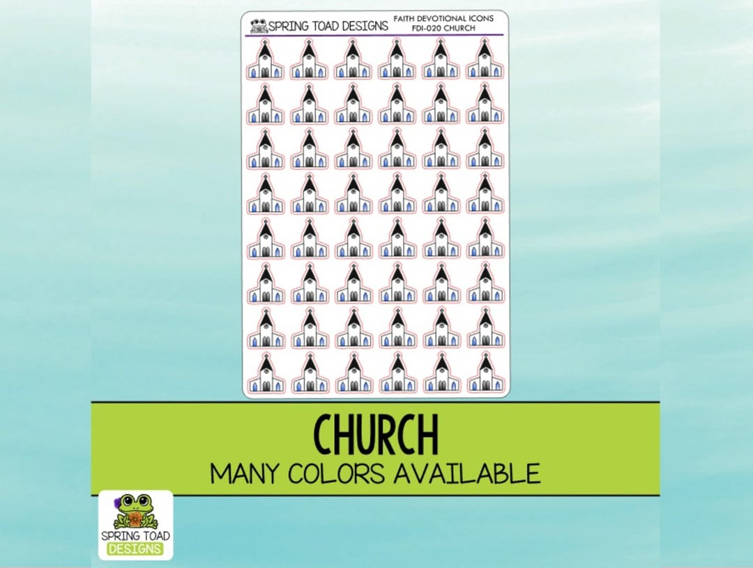 Church House Stickers: Bible Journal Planner Decal Labels - Etsy
