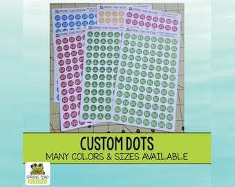 Custom Dot Stickers: Personalized Circle Labels