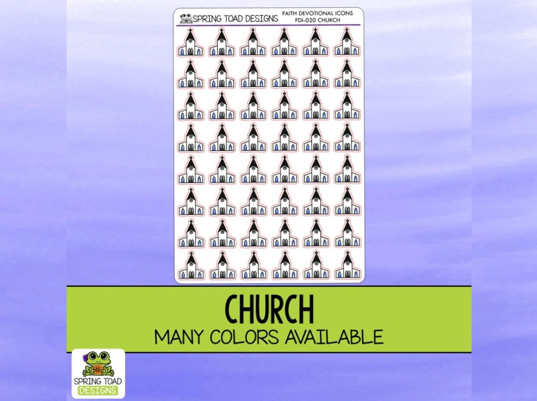 Church House Stickers: Bible Journal Planner Decal Labels - Etsy