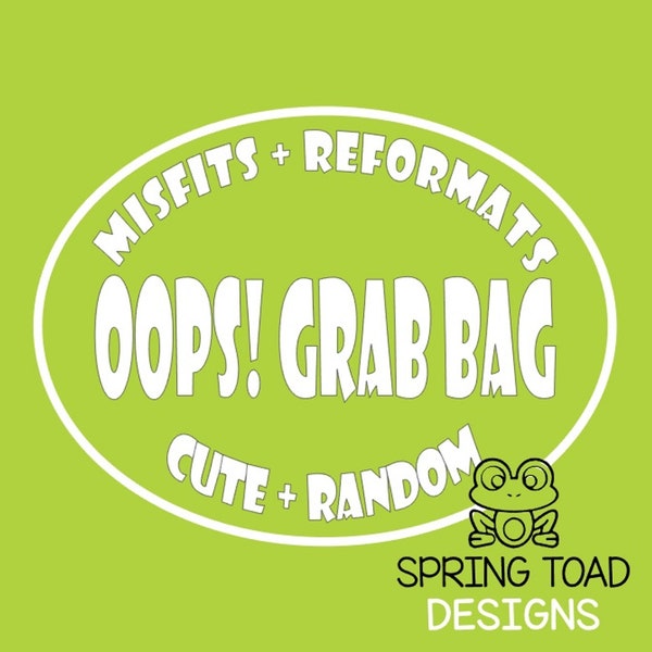 Oops! Grab Bag of Misfits and Reformats Stickers and Vinyl Decals - Available in Different Types, Sizes and Materials - Quantities vary