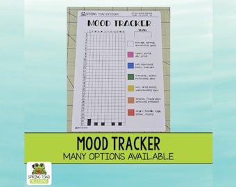 Mood Tracker Sticker Sheet