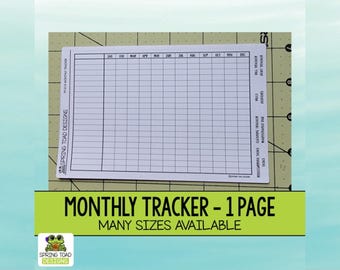 Monthly Habit Tracker Sticker Sheet