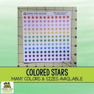 Colored Star Label Stickers in Different Sizes for Your Every Little ...