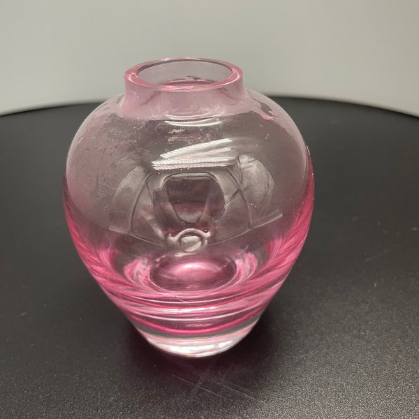 Pink Glass Mini Bud Vase