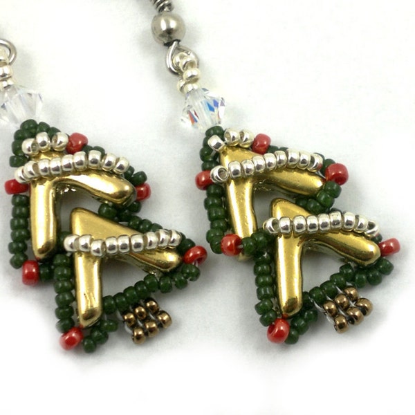 Beading4perfectionists: Super Easy AVA goes..., 'Noël. AVA beads beading pattern tutorial PDF file