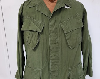 60's US Army Military Slant Pocket Jungle Jacket - Etsy