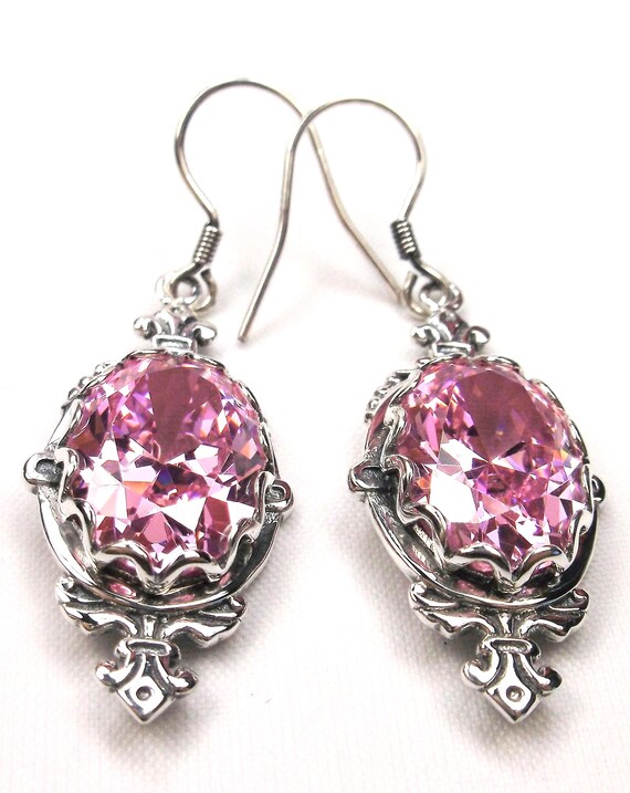 Orecchini Fiore Rosa In Argento 925 Con Zirconi – Regalo Donna, Gioiello Ipoallergenico Certificato - 3