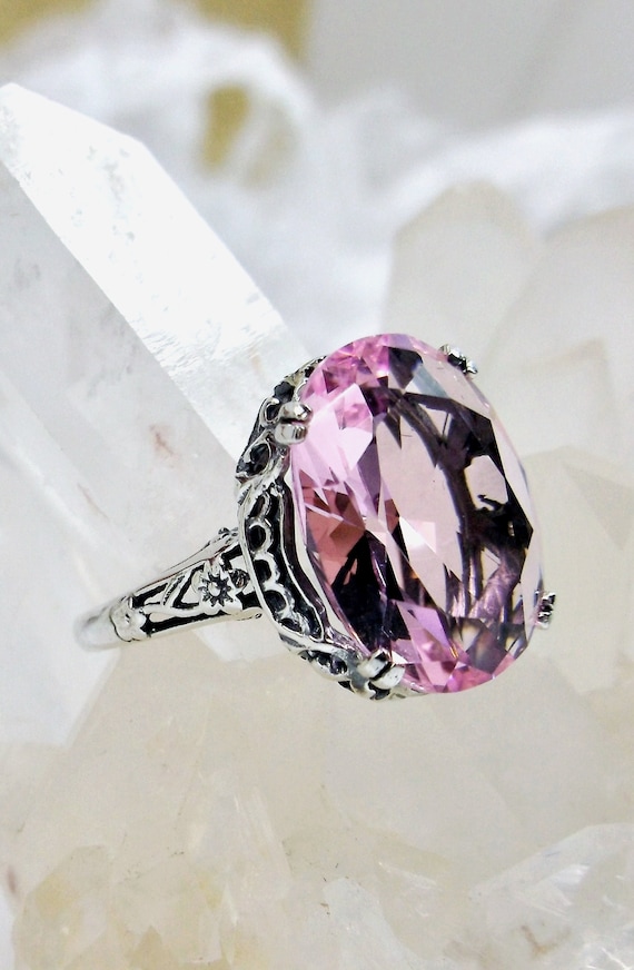 Stone Ring Pink Medieval Costume Accessory Stone Ring Pink Medieval Costume Accessory