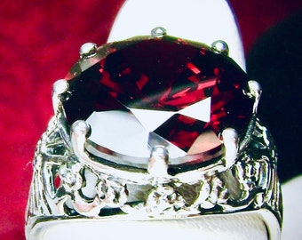 正規店仕入れの ガーネット CZ リング / 925 スターリングシルバー / 6 カラット アクセサリー