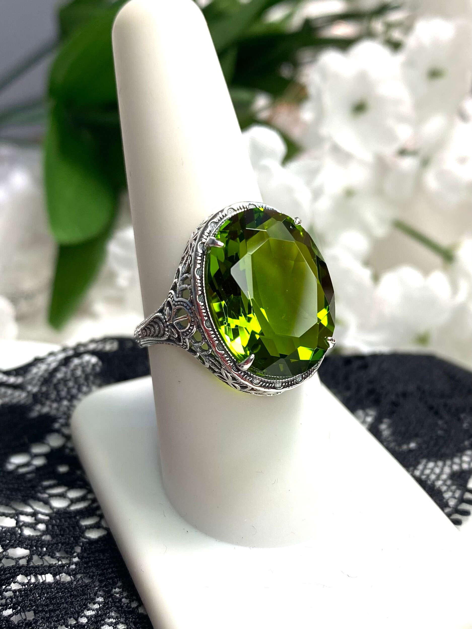 Raw Peridot Ring, August Birthstone Ring, Rough Stone Ring, Gold Elect –  Pure Soul Jewels