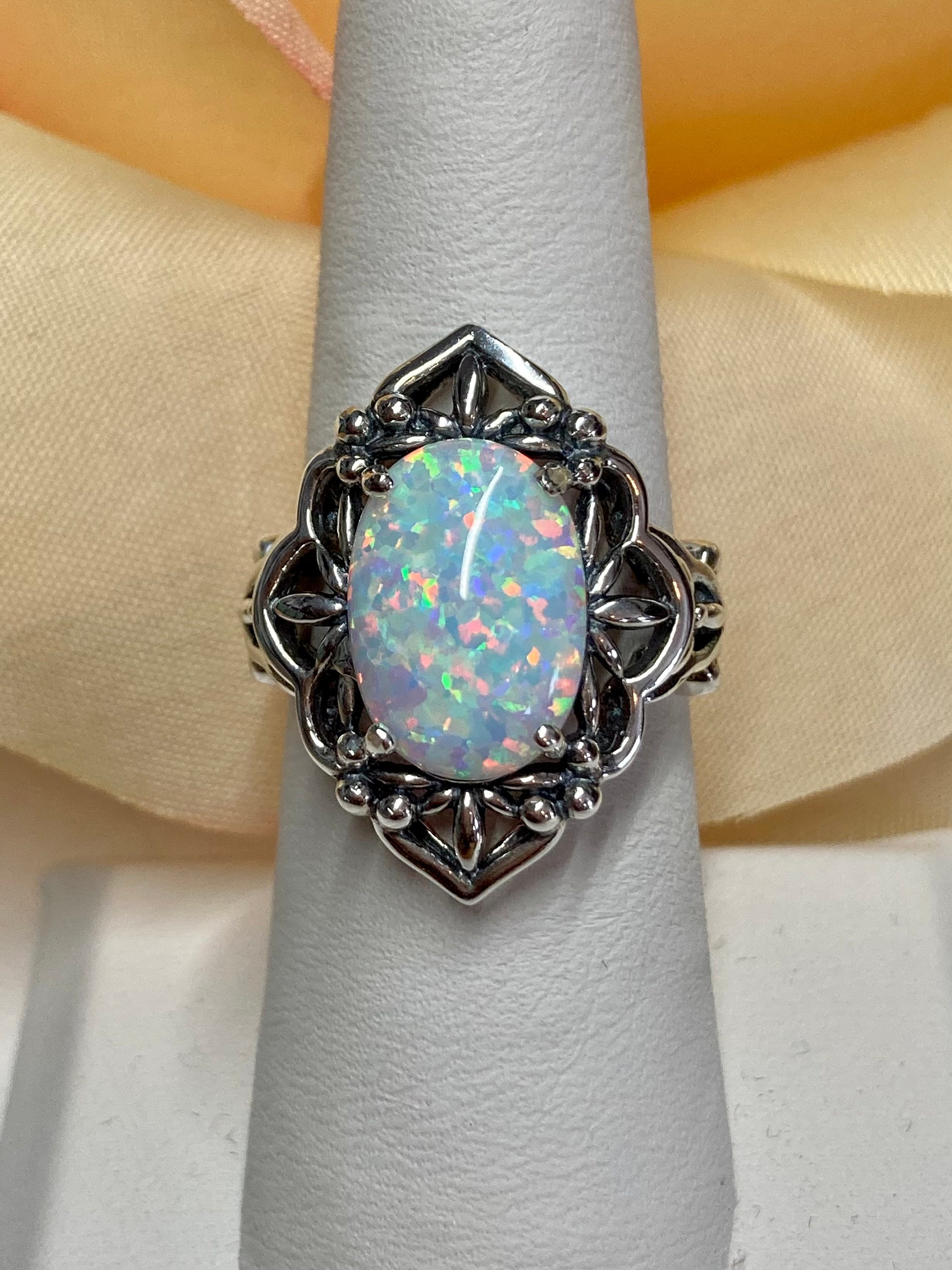 Filigree opal ring sale