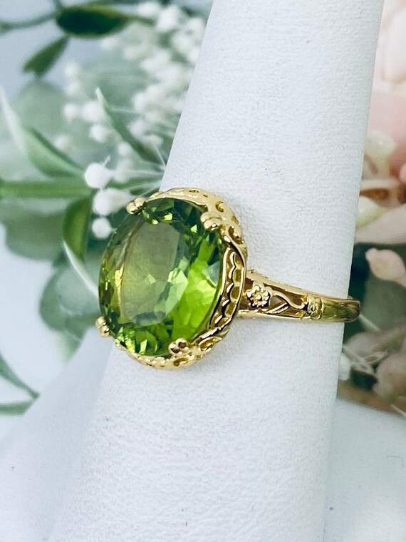 Natural peridot ring deals