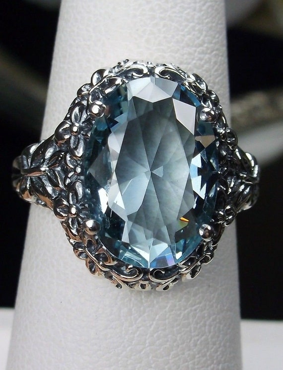Aquamarine clearance blue ring