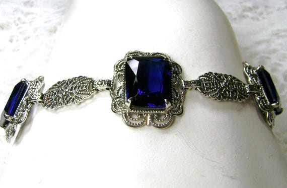 Zaffiro Blu Lab-Created 925 Argento Sterling Gioielli Collana - Foto 10