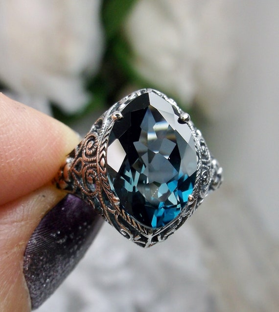 Sterling silver london blue topaz ring deals