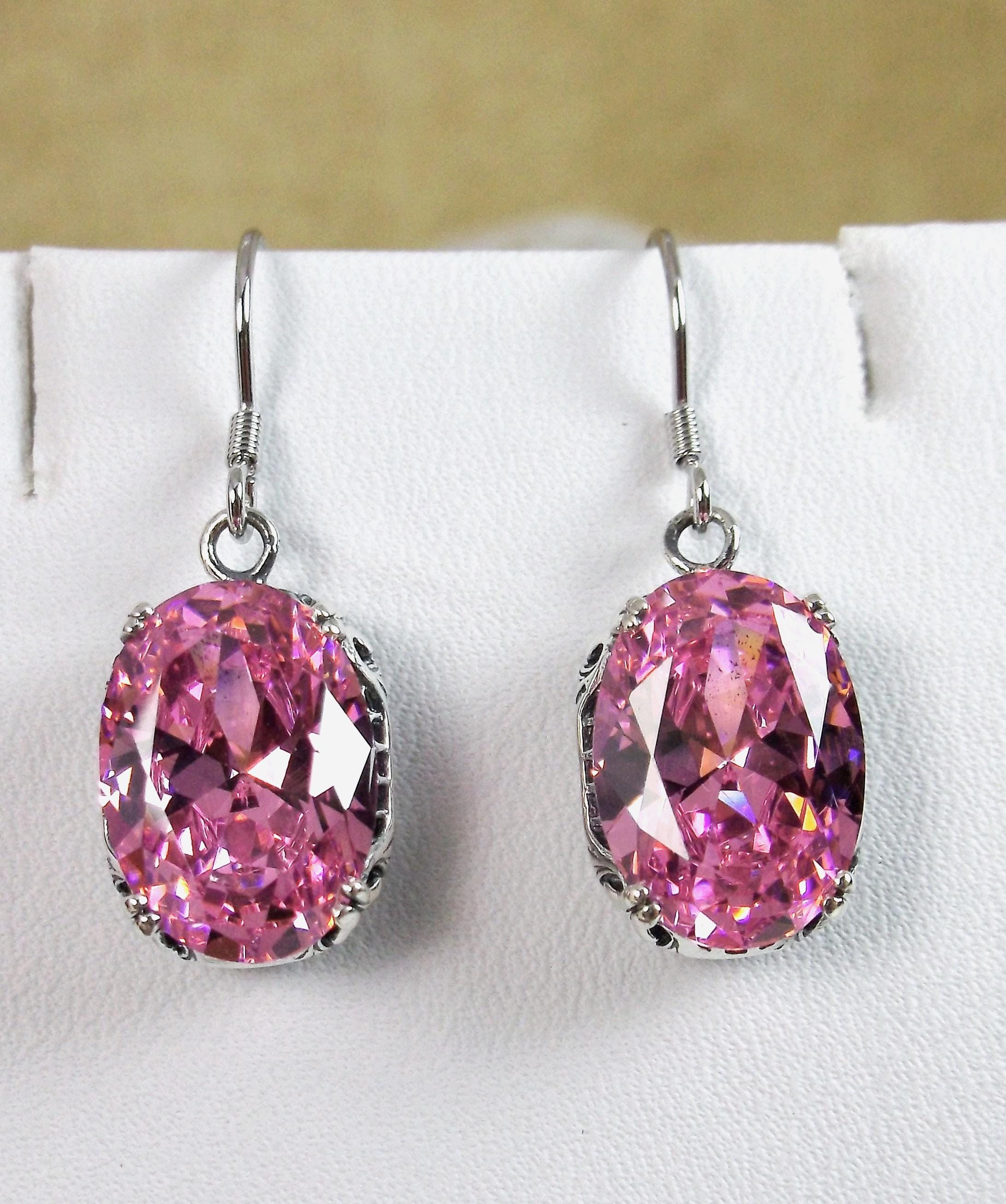 Orecchini In Argento 925 Con Zirconia Cubica Citrino (2-5 Mm) - Chiusura Andralok, Confezione Regalo Inclusa