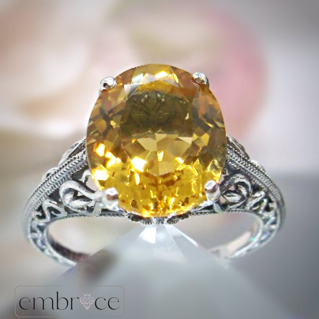 Marquise Cut Citrine Ring | Sterling Silver – Burton's Gems and Opals