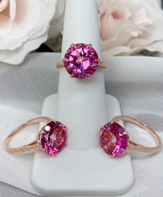 Naar de waarheid dump Geruststellen Natural Pink Topaz Ring/ Rose Gold Plated Sterling Silver/ 7ct - Etsy Naar de waarheid dump Geruststellen Natural Pink Topaz Ring/ Rose Gold Plated Sterling Silver/ 7ct - Etsy