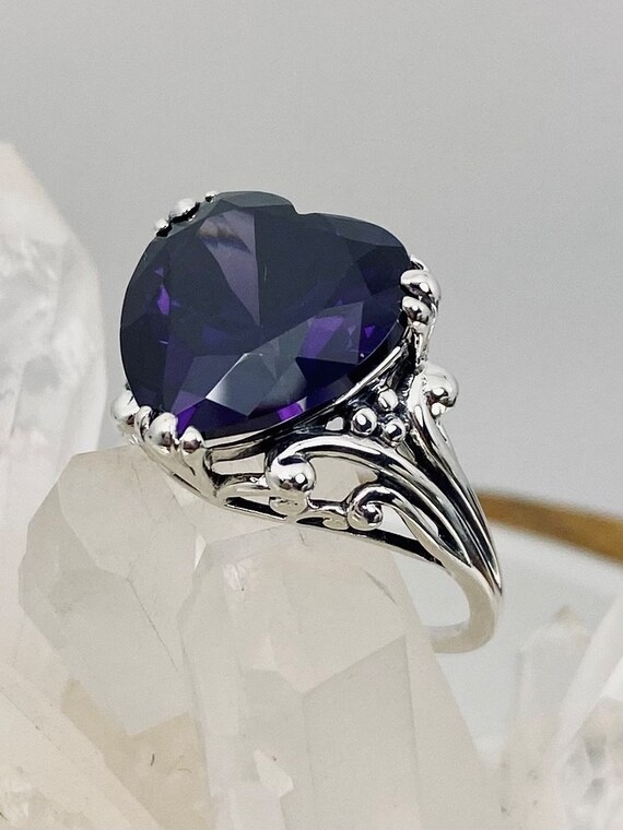 Purple 2024 cz ring