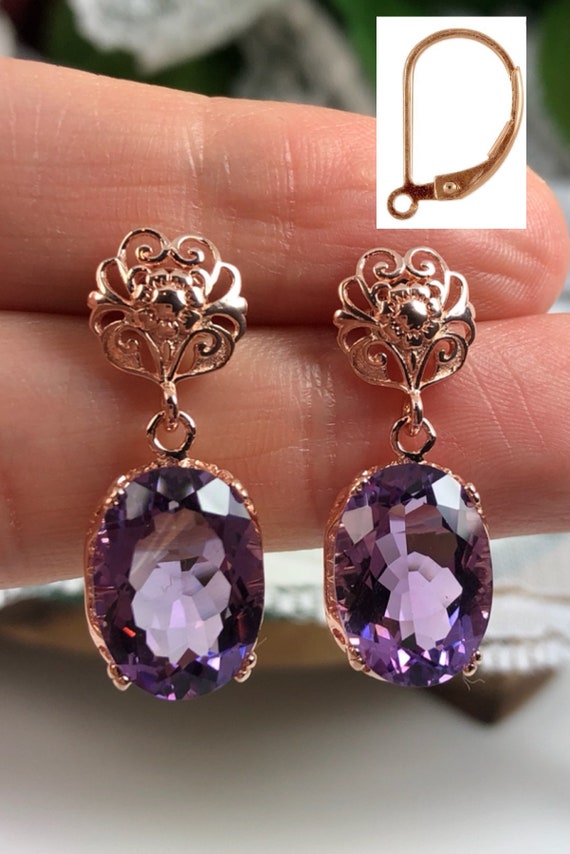 Natural Amethyst Crystal Gold Plated Tops Jhumka Earring Pair For Women And  Girls – Astro Crystal Mart