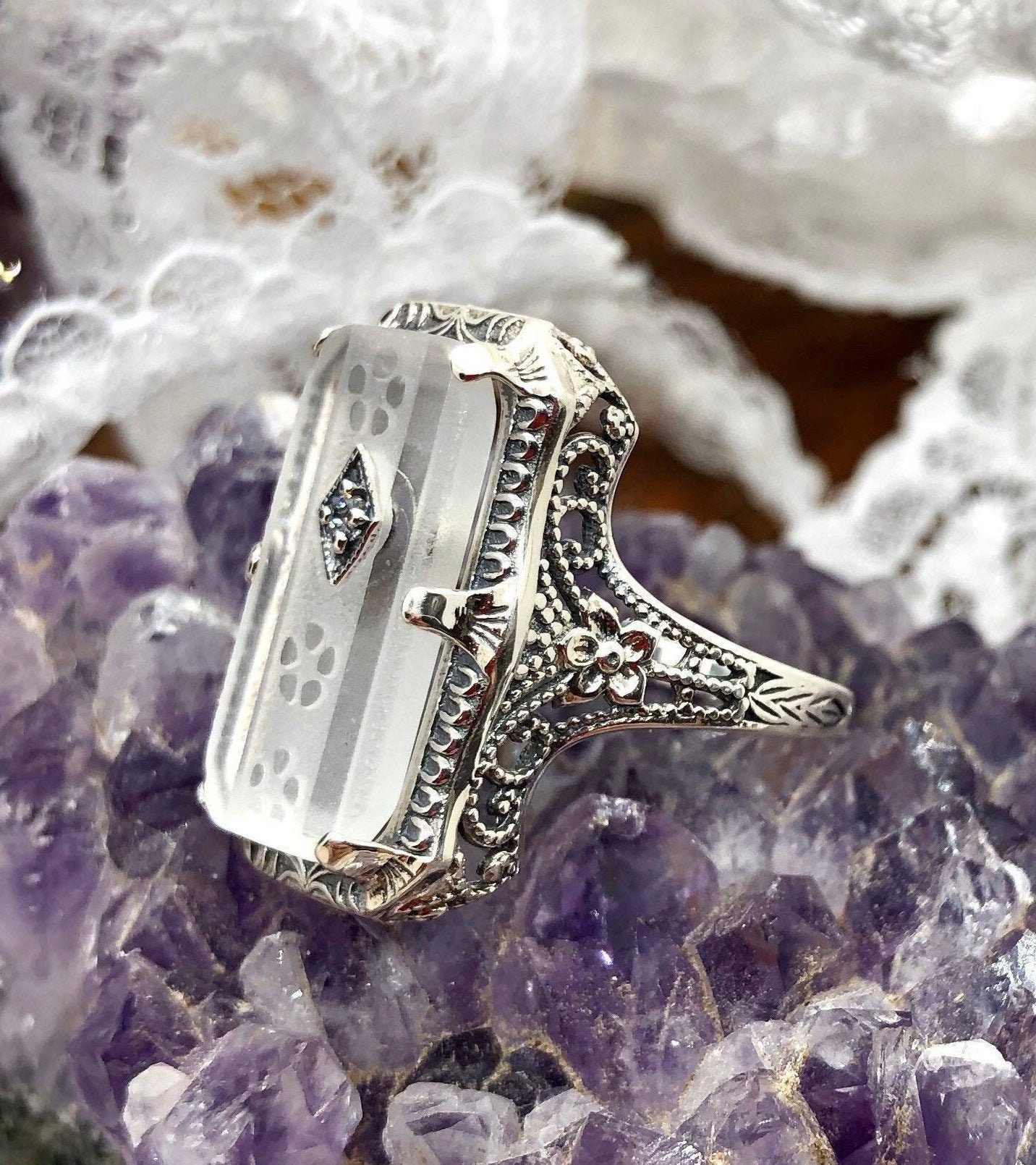 Camphor on sale glass rings