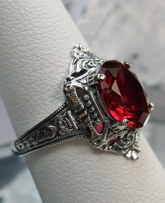 Vintage sterling deals silver ruby ring