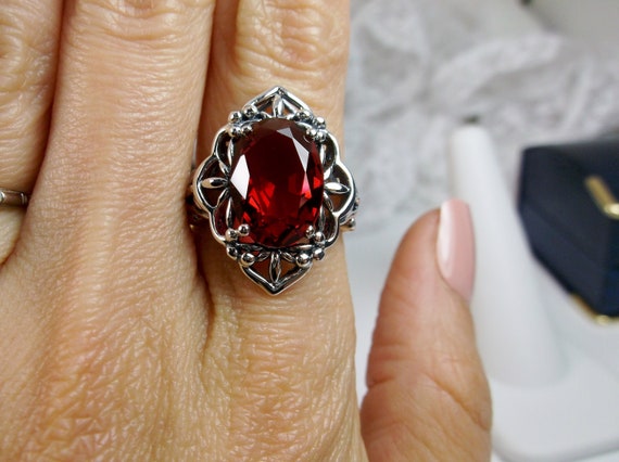 Gothic ruby ring deals